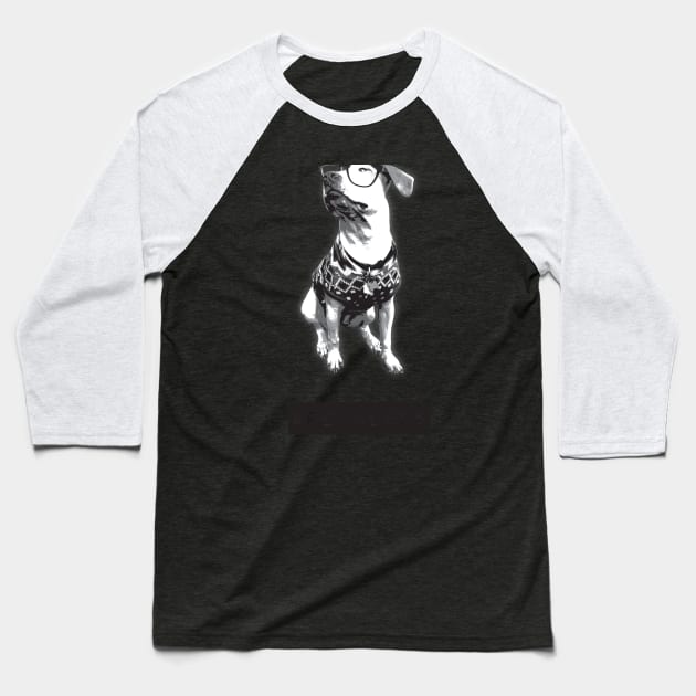 Pit Bulls Are Nerds Baseball T-Shirt by brieasaurus